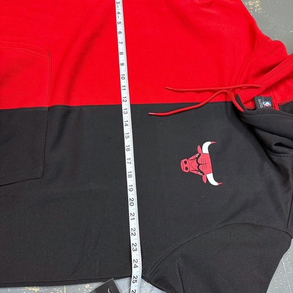 Chicago Bulls Pull Over Hooded Sweater Retro NBA Michael Jordan Basketball XL - Picture 5 of 7